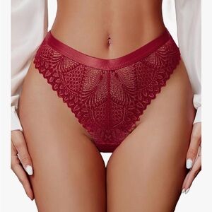 NWT Sexy Panties Lace Cheeky Panty Rhinestone Bikini Underwear  1 item, Large